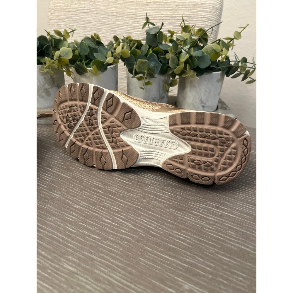Skechers® VAR-CITY gold Women's Slip-On Sneakers size 8 - Picture 5 of 5